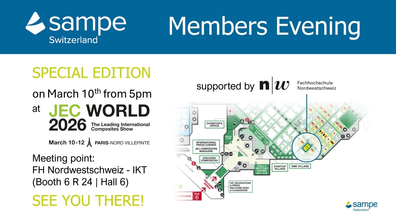 SAMPE Switzerland Members Evening – Special Edition at JEC World 2026